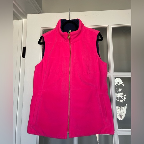 Lilly Pulitzer reversible Brooklee fleece vest - Picture 4 of 5